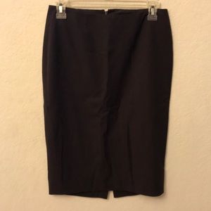 Brown pencil skirt